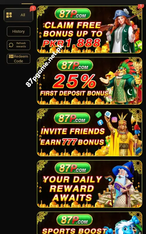 87p Game Bonuses