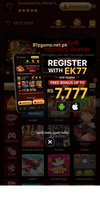 EK77 Game Signup Bonus