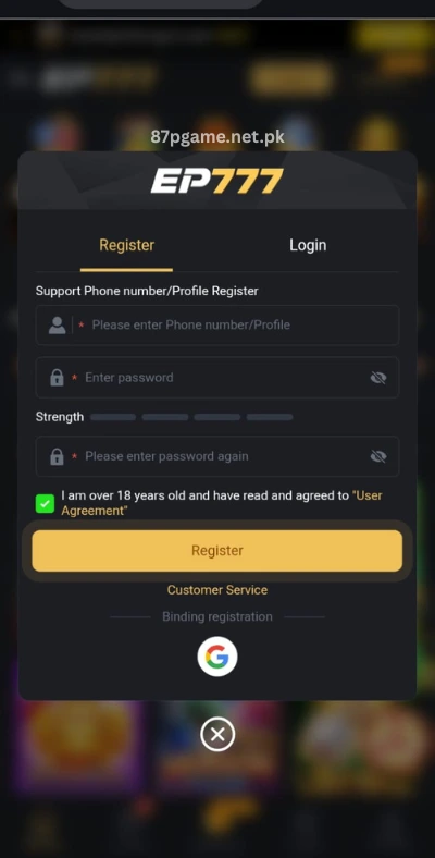 EP777 Game Signup