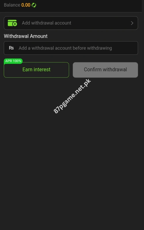 Capri Game Withdraw