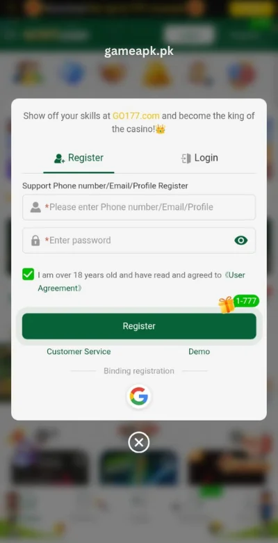 go177-game-account-register